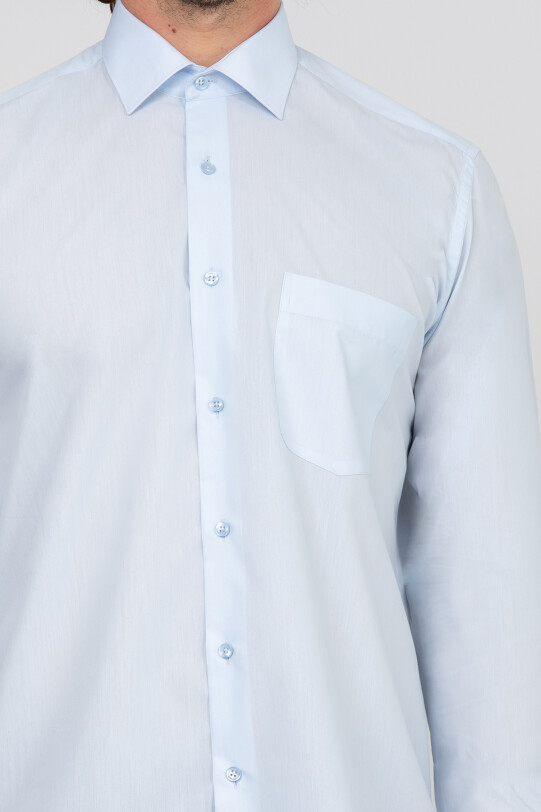 Erkek Bebe Mavisi Regular Fit Klasik Gömlek