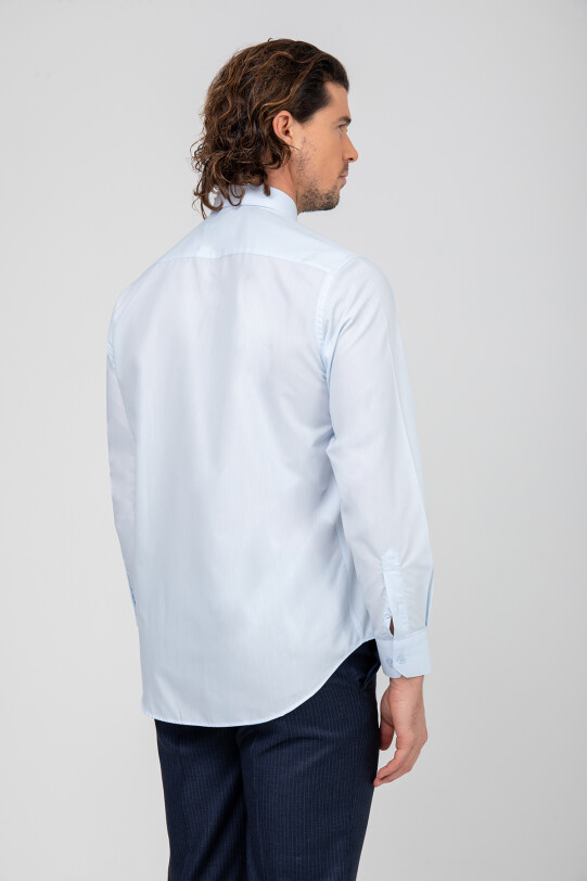 Erkek Bebe Mavisi Regular Fit Klasik Gömlek