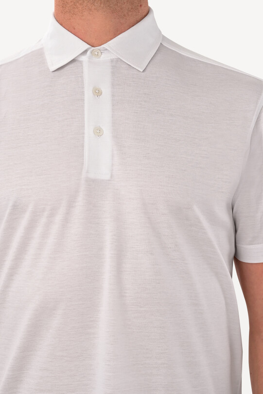 Erkek Beyaz Klasik Tshirt