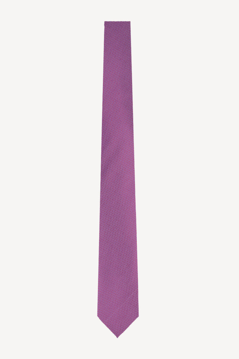 Erkek Bordo Desenli Kravat - 1