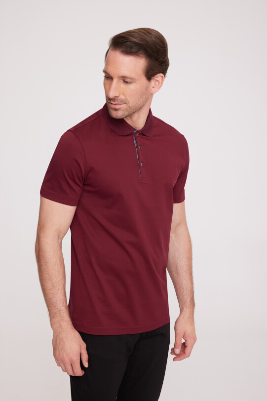 Erkek Bordo Polo Yaka TShirt