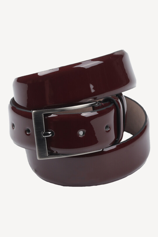 Erkek Bordo Rugan Klasik Rugan Deri Kemer