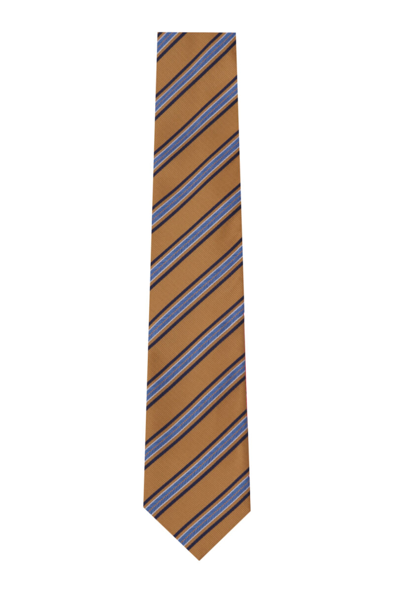 Erkek Lacivert Desenli Kravat - 1