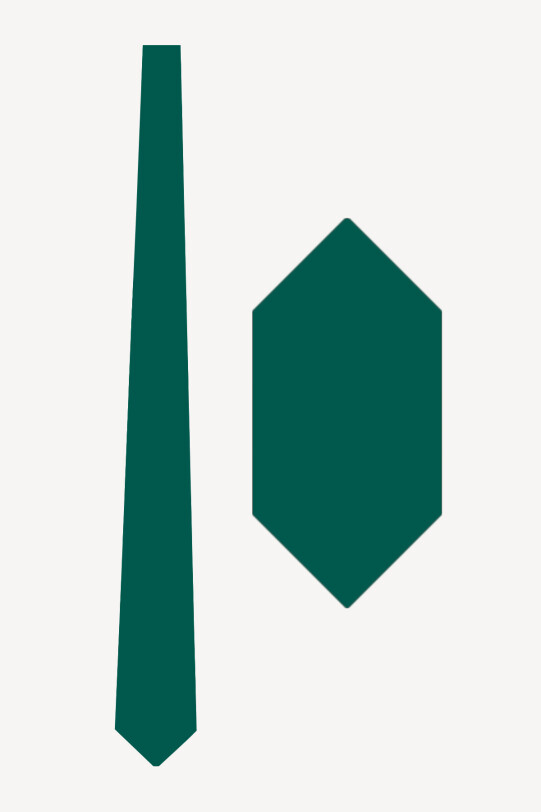 Erkek Düz Slim Kravat Mendil Set - YSF