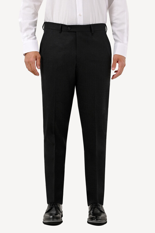 Erkek Füme Kumaş Pantolon Flanel