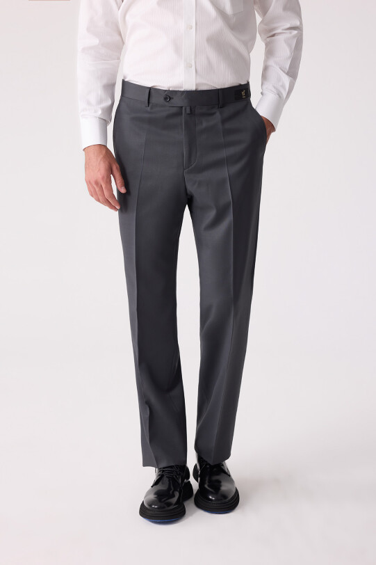 Erkek Füme Klasik Kumaş Pantolon
