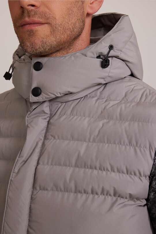 Erkek Gri Regular Fit Yelek