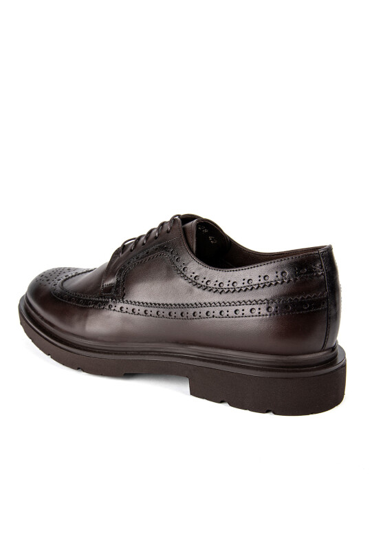 Erkek Kahverengi Mat Bağcıklı Ayakkabı