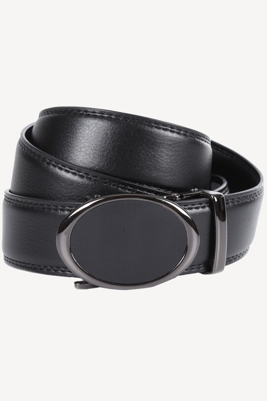 Erkek Kahverengi Nokta Desen Spor Deri Kemer