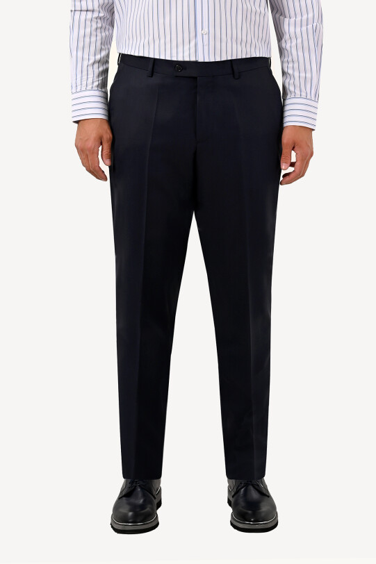 Erkek Koyu Lacivert Kumaş Pantolon