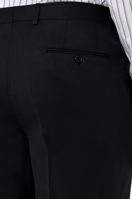 Erkek Koyu Lacivert Kumaş Pantolon