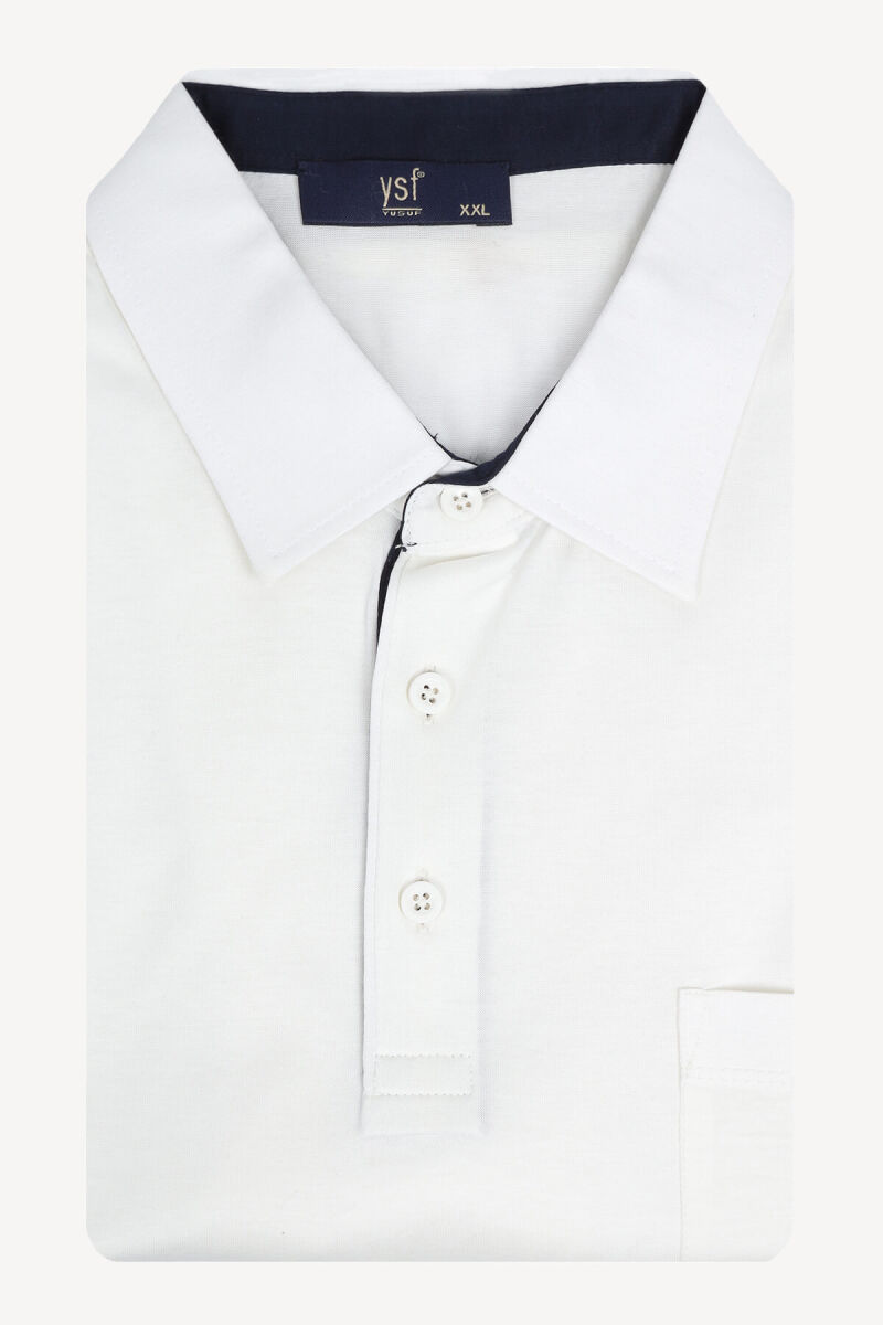 Erkek Krem Polo Yaka Regular Fit Tshirt - 1
