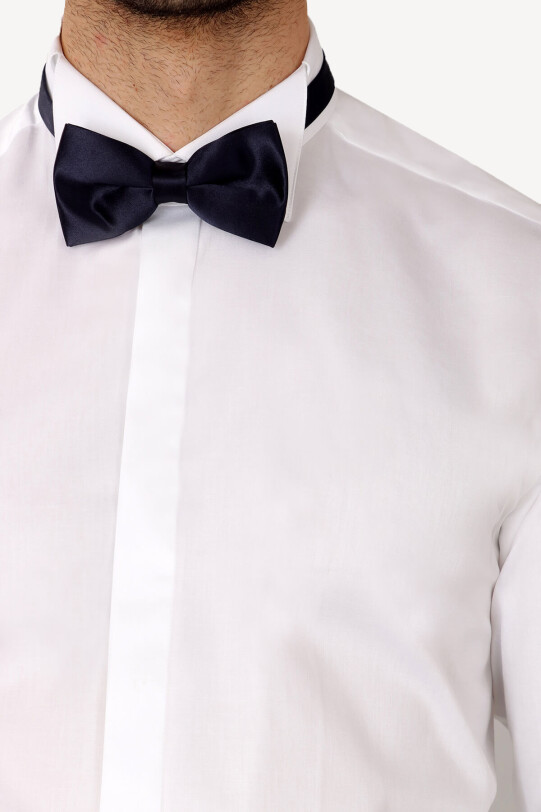 Erkek Lacivert Damatlık Kuşak Takım