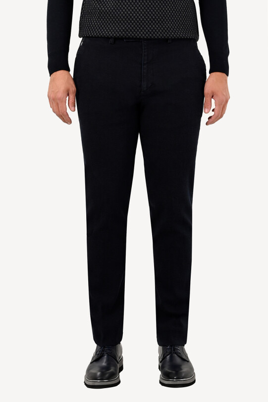 Erkek Lacivert Dıogonal Kot Pantolon