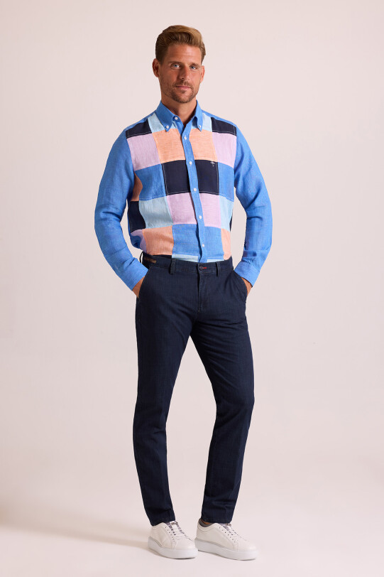 Erkek Lacivert Kot Pantolon