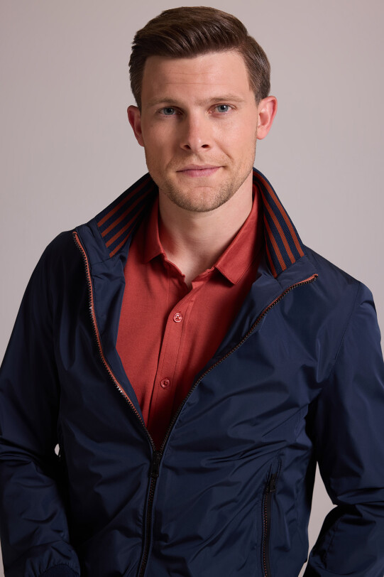 Erkek Lacivert Mont Yazlık Spor Altı Lastikli