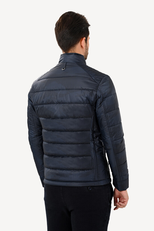 Erkek Lacivert Regular Fit Kaban