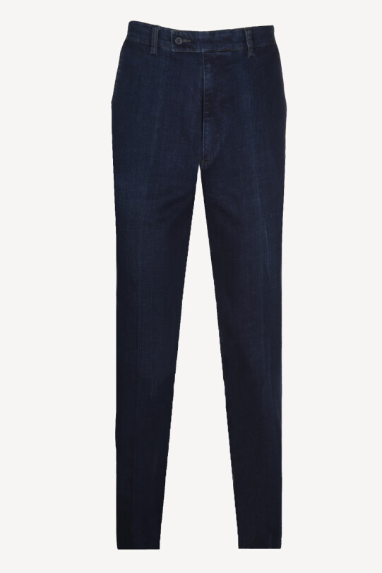 Erkek Lacivert Regular Fit Spor Kot Pantolon - YSF