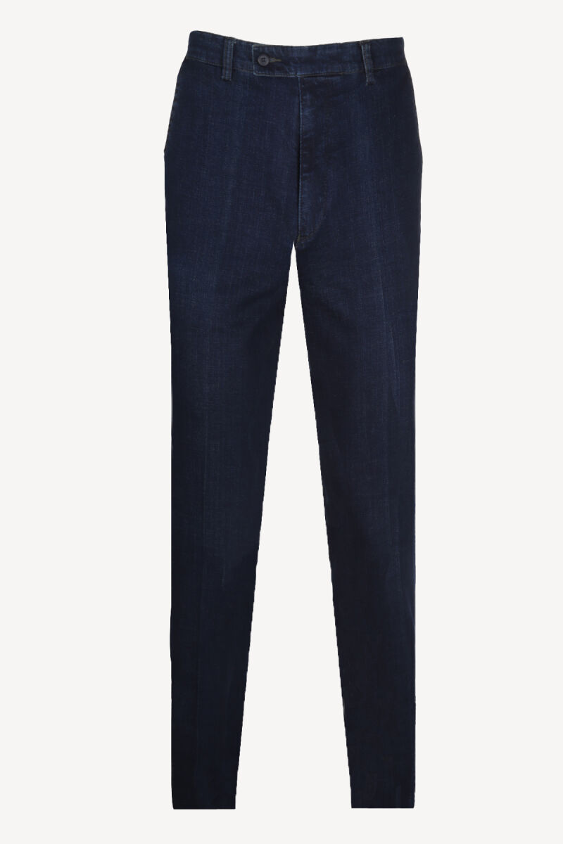 Erkek Lacivert Regular Fit Spor Kot Pantolon - 1