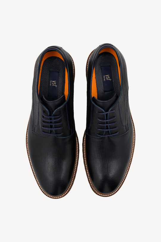 Erkek Lacivert Bağcıklı Casual Ayakkabı