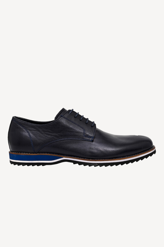 Erkek Lacivert Bağcıklı Casual Ayakkabı