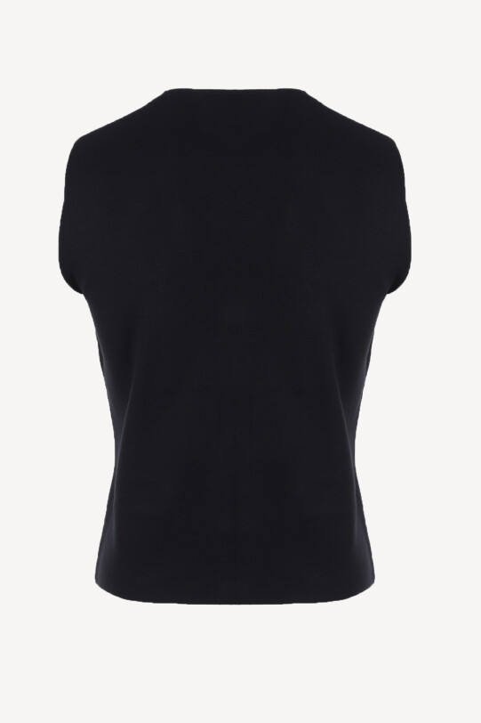 Erkek Lacivert Klasik Triko Yelek