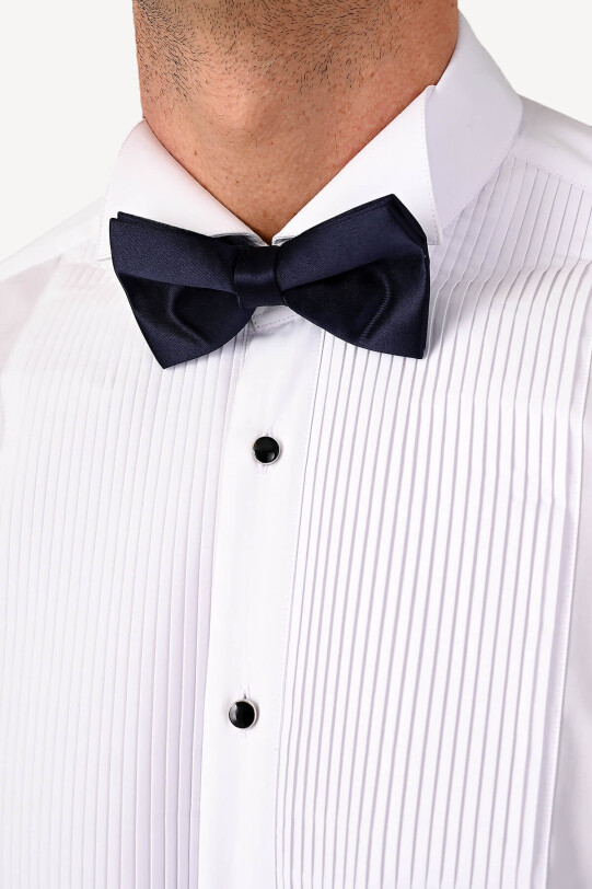 Erkek Lacivert Saten Papyon - YSF (1)