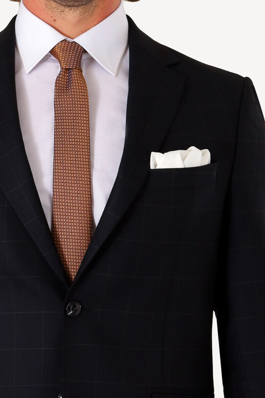 Erkek Lacivert Slim Fit Takım Elbise