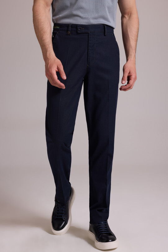 Erkek Lacivert Tensel Yazlık Yan Cepli Kot Pantolon