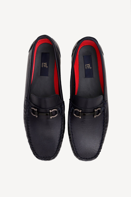 Erkek Lacivert Tokalı Ayakkabı