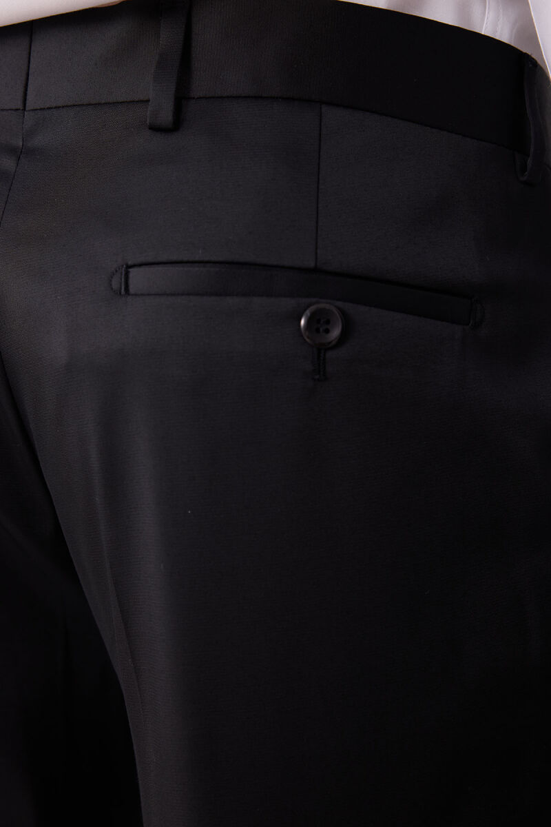 Erkek Mürdüm Çıkma Şal Yaka Slim Fit Damatlık - 11