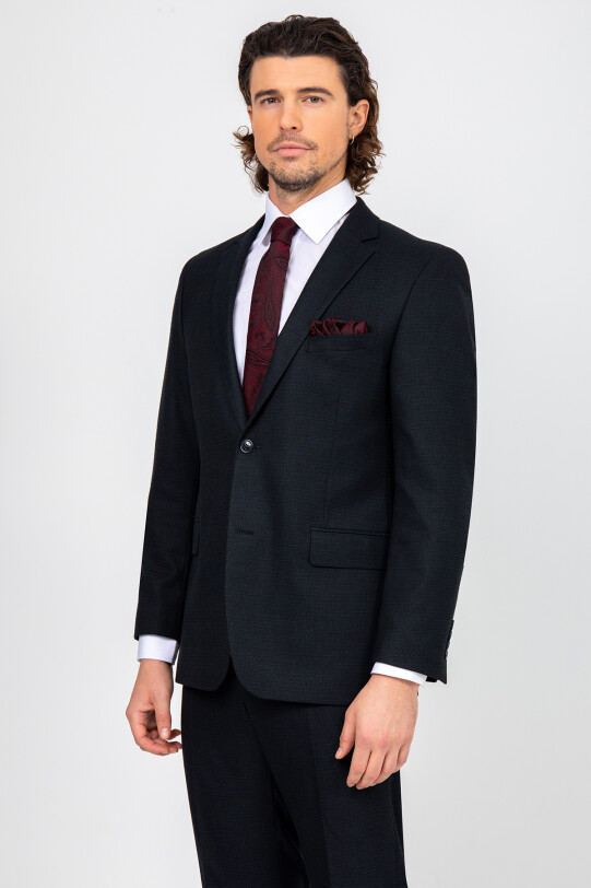 Erkek Parlament Regular Fit Flanel Takım Elbise