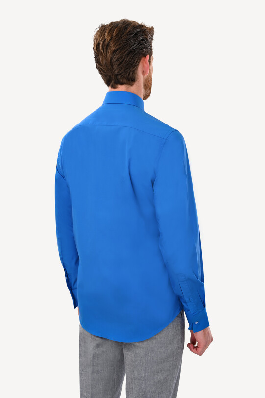 Erkek Parlament Uzun Kol Slim Fit Gömlek