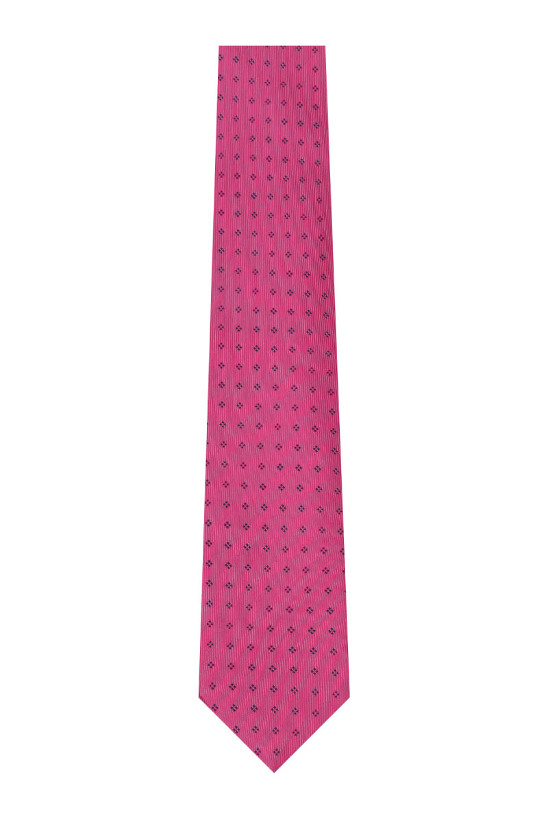 Erkek Pembe Desenli Kravat - 1
