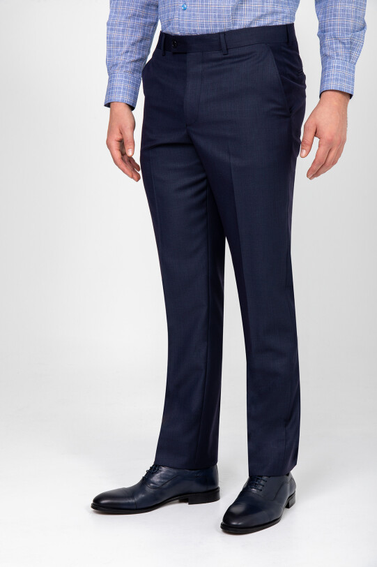 Erkek Petrol Regular Fit Kumaş Pantolon