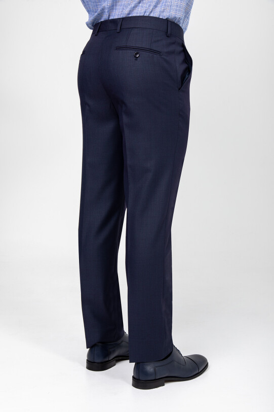 Erkek Petrol Regular Fit Kumaş Pantolon