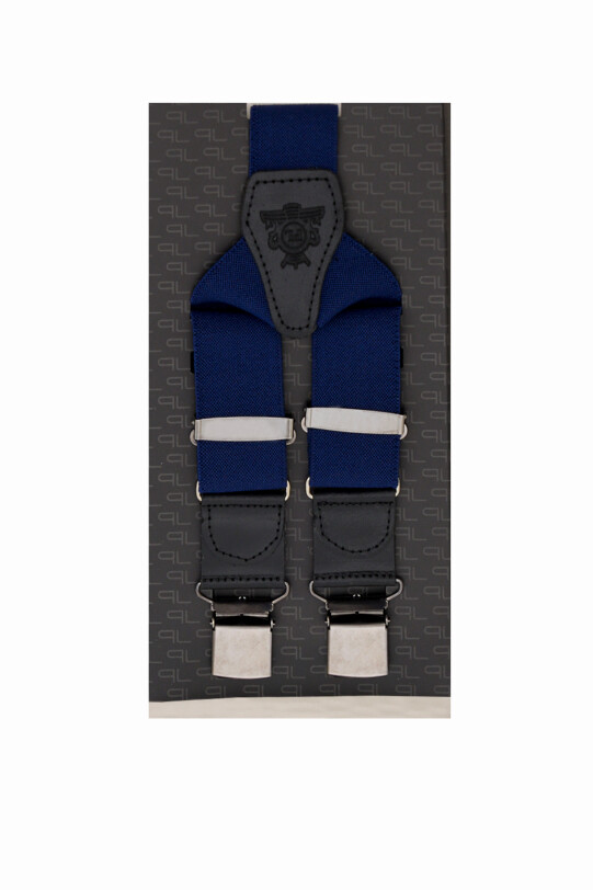 Erkek Saks Mavisi Pantolon Askısı Desensiz - YSF