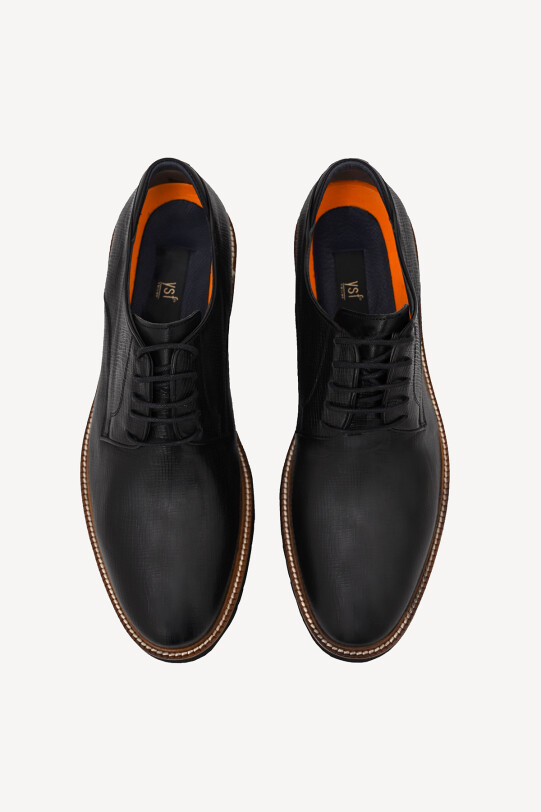 Erkek Siyah Bağcıklı Casual Ayakkabı