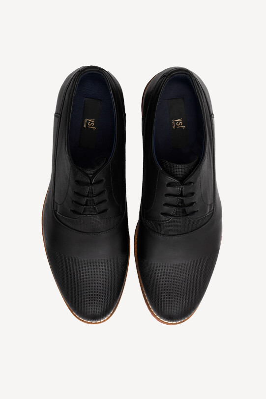 Erkek Siyah Bağcıklı Casual Ayakkabı