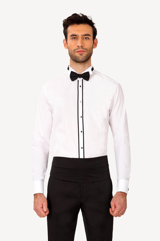 Erkek Siyah Damatlık Kuşak Takım - YSF