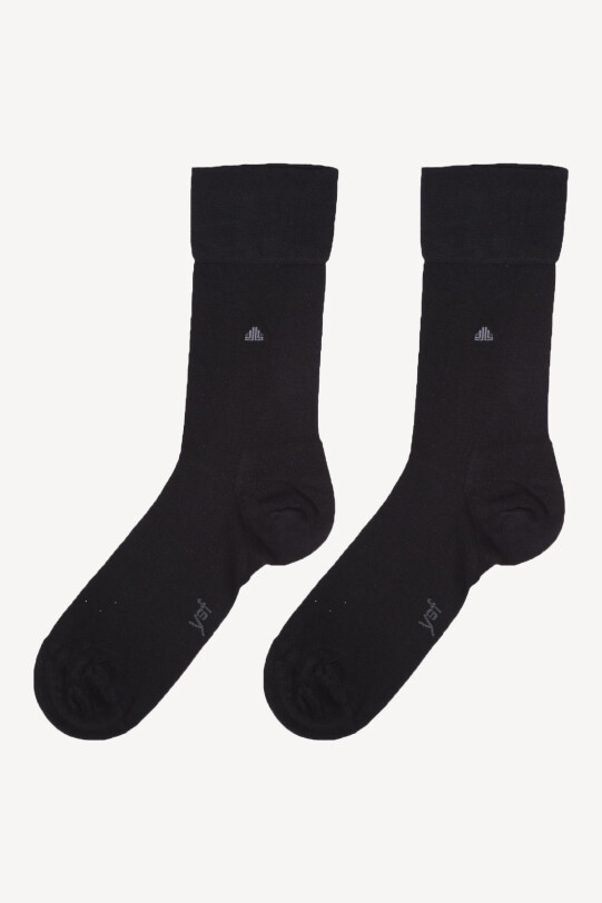 Erkek Siyah Erkek Dikişsiz Bambu Çorap - YSF (1)