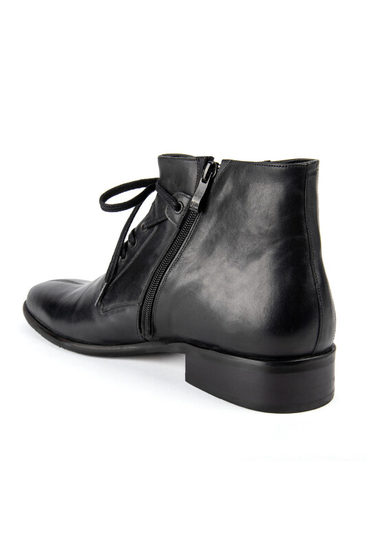 Erkek Siyah Fermuarlı Bot