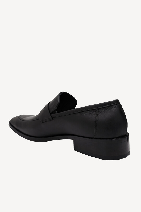 Erkek Siyah Klasik Bağcıksız Ayakkabı