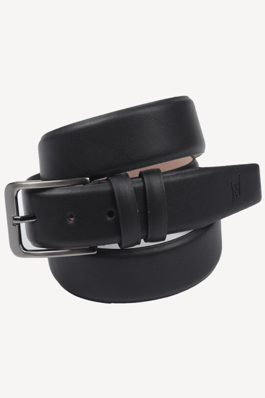 Erkek Siyah Mat Klasik Deri Kemer