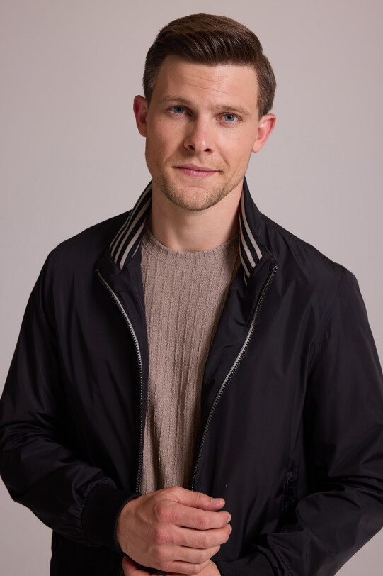 Erkek Siyah Mont Yazlık Spor Altı Lastikli