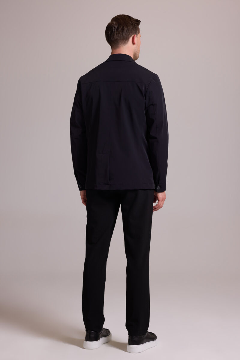 Erkek Siyah Regular Fit Yazlık Ceket Mont - 9
