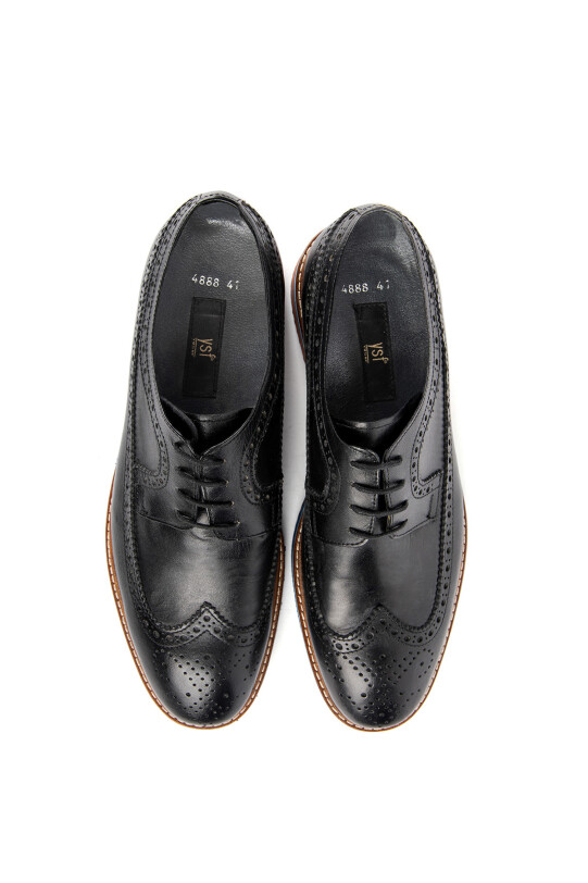 Erkek Siyah Renkli Taban Desenli Ayakkabı