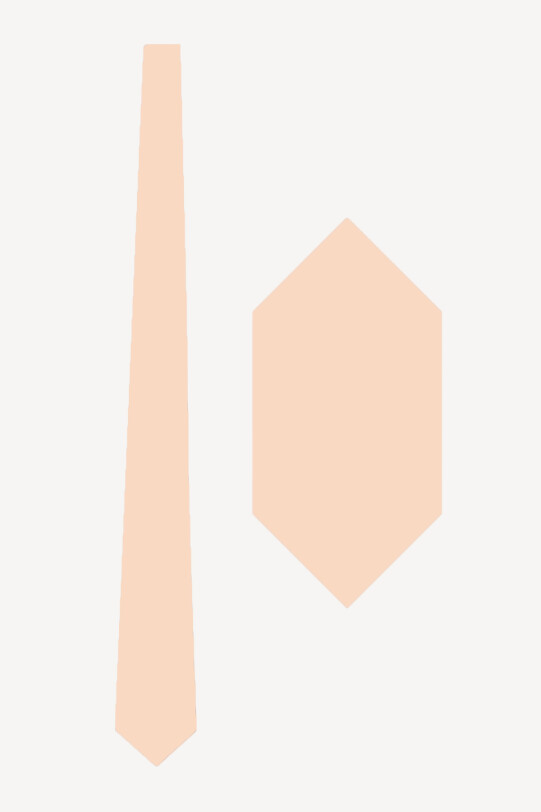 Erkek Somon Düz Slim Kravat Mendil Set - YSF