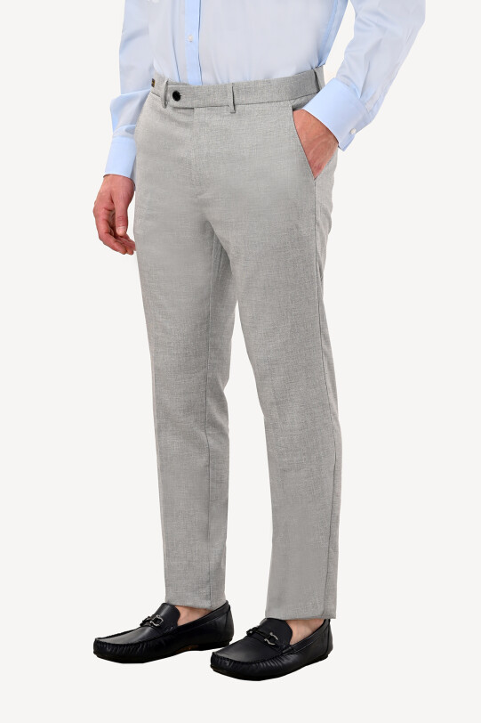 Erkek Taş Regular Fit Keten Spor Pantolon