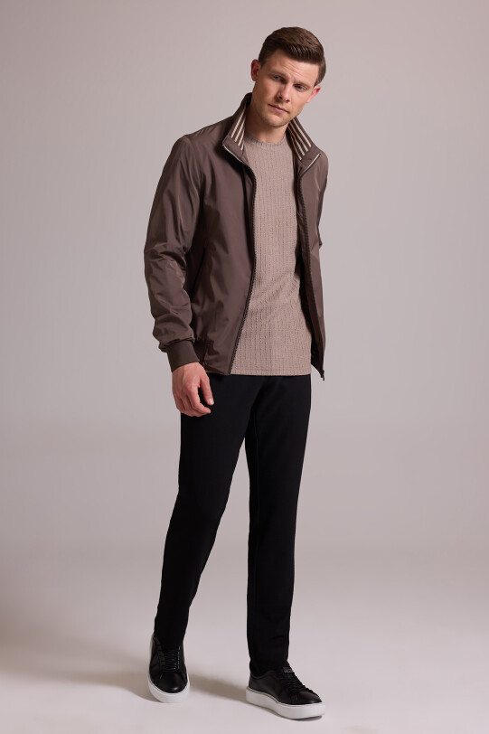 Erkek Vizon Mont Yazlık Spor Altı Lastikli